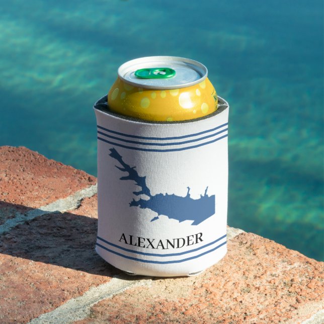 Personalized Lake Arrowhead   Can Cooler (In Situ Pool)