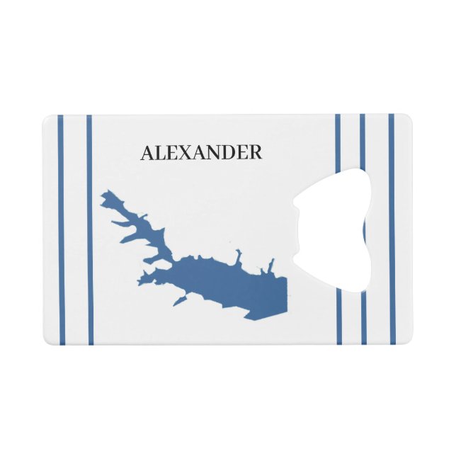 Personalized Lake Arrowhead  Credit Card Bottle Opener (Front (Horizontal))