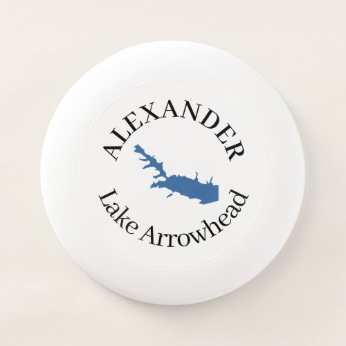 Personalized Lake Arrowhead    Wham_O Frisbee