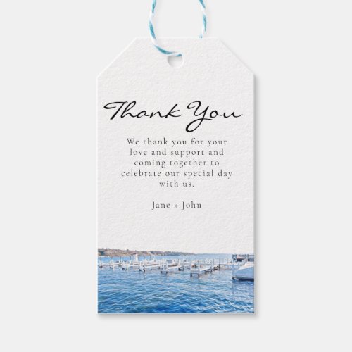 Personalized Lake Geneva Wisconsin Thank You Gift Tags