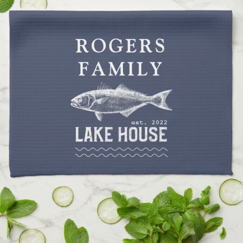 Personalized Lake House Cabin Kitchen Towel