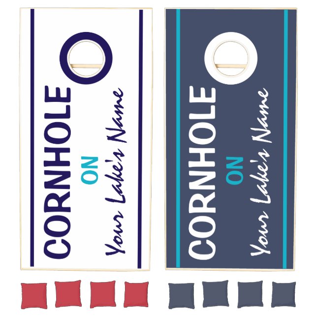 Personalized Lake House Cornhole Set (Set)