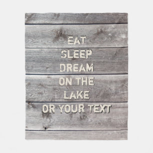 Personalized Lake House Decorating Ideas, Throw Fleece Blanket