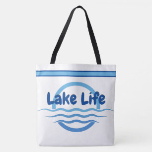 Personalized Lake Life Boat Gear Tote Bag