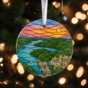 Personalized Lake of the Ozarks Acrylic Ornament, Ornament