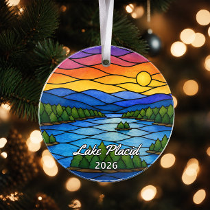 Personalized Lake Placid Acrylic Ornament, Custom Ornament