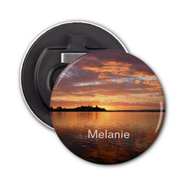Personalized Lake Side Bottle Opener (Front)