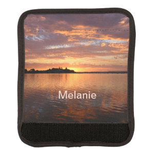 Personalized Lake Side Luggage Handle Wrap