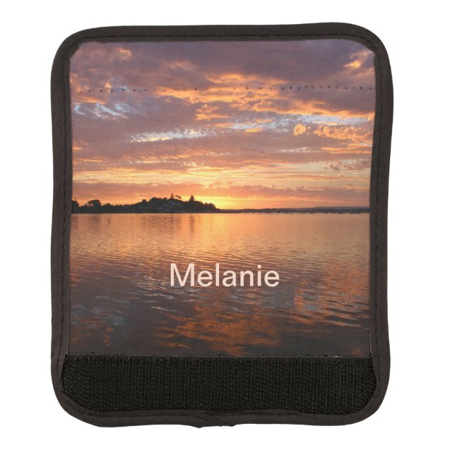 Personalized Lake Side Luggage Handle Wrap (Front)