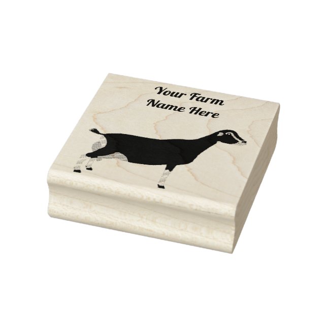 Personalized LaMancha Dairy Goat Rubber Stamp (Stamp)