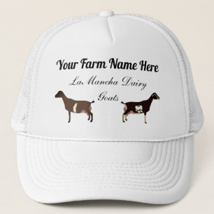Personalized LaMancha Dairy Goats Trucker Hat