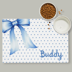 Personalized Laminated Pet Placemat - White Place