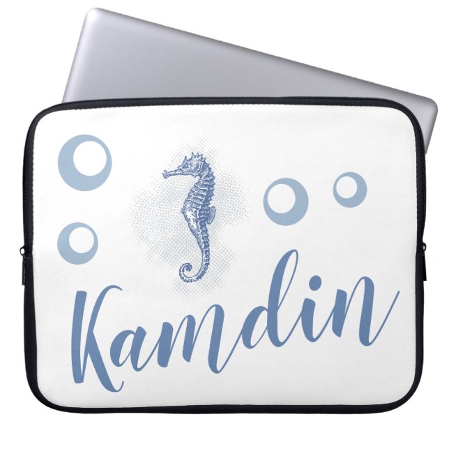 Personalized Laptop Case Seahorse Ocean Beach (Front)