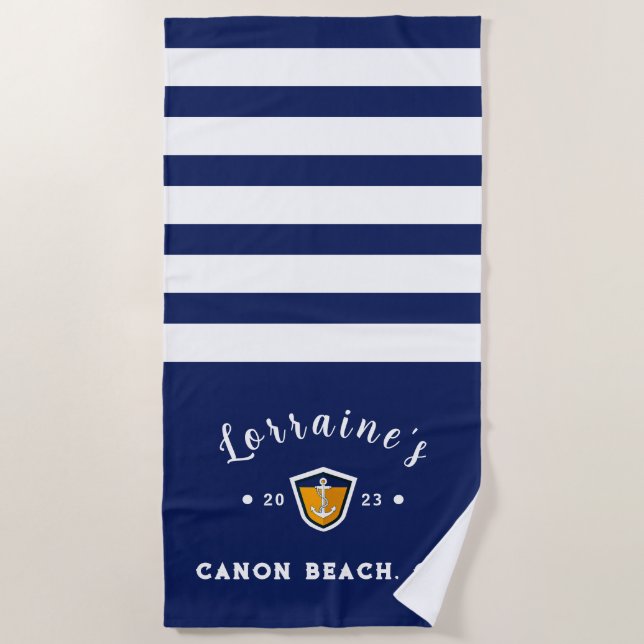 Personalized Large Beach Towel (Front)