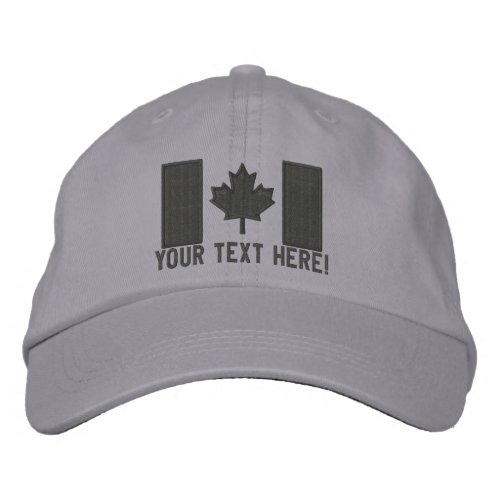 Personalized Large Canadian Flag Embroidery Embroidered Baseball Cap