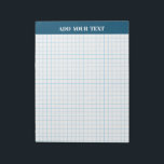 Personalized Large Graph Paper Notepad<br><div class="desc">Large Graph Paper , Sheets,  Grid Paper,  Notepad (</div>