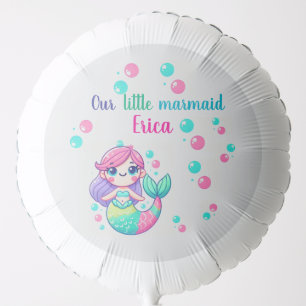 Personalized Large Helium Mermaid Balloons