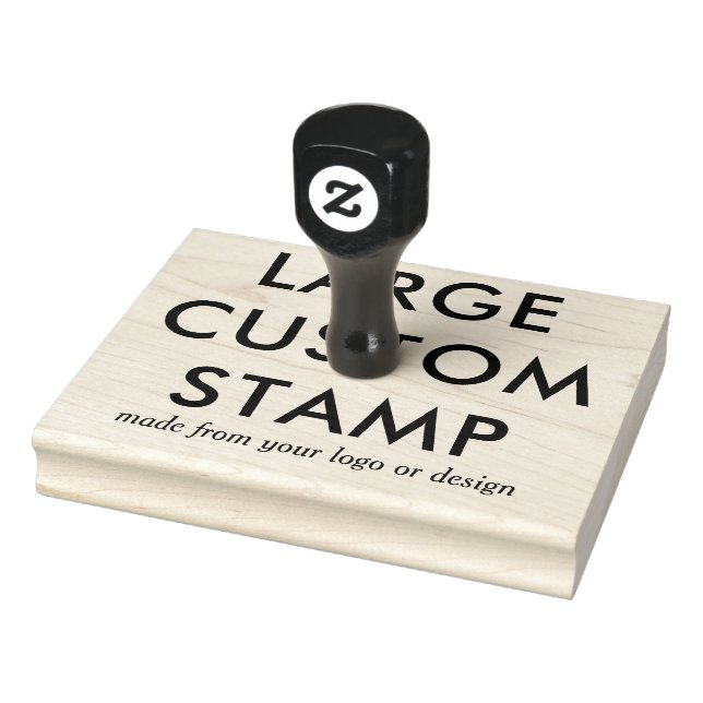 Personalized Large Rubber Stamp for Business Logos (Stamp)