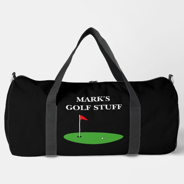 Personalized large size duffle bag for golfer (Front)