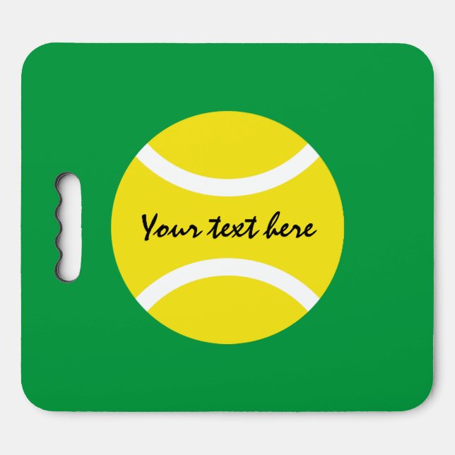 Personalized large tennis stadium seat cushion (Front Horizontal)