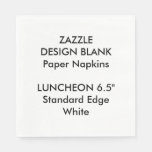 Personalized Large White Luncheon Paper Napkins at Zazzle