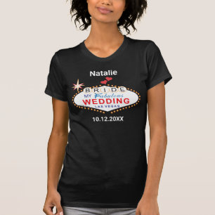Personalized Las Vegas Bride Wedding T-Shirt