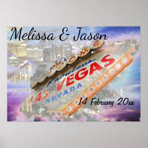 Personalized Las Vegas Celebration Party Poster