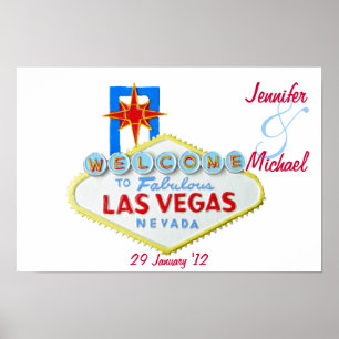 Personalized Las Vegas Commemorative Poster