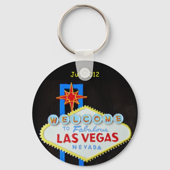 Personalized Las Vegas Keychain (Front)