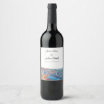 Personalized Las Vegas Skyline Wine Label<br><div class="desc">These personalized wine labels are perfect for your wedding or event.</div>