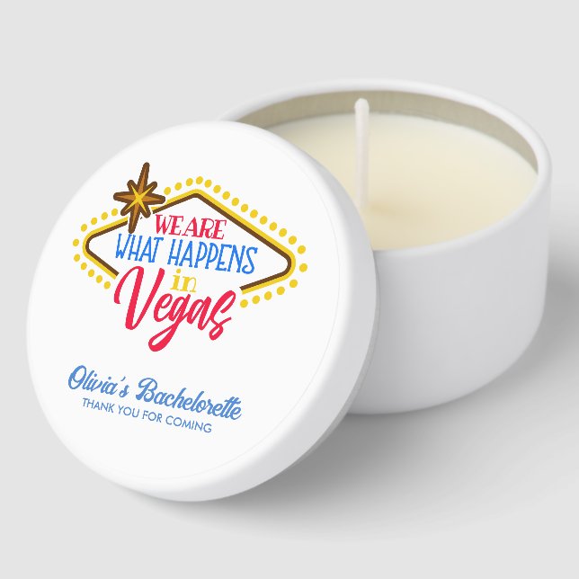 Personalized Las Vegas Soy Wax Candle Favor Mini Candle Favors (Corner)