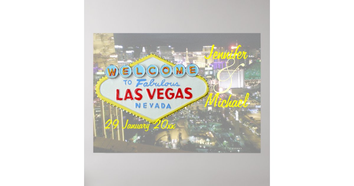 Personalized Las Vegas Special Event Poster | Zazzle