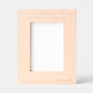 Personalized Laser Etched Picture Frame Engraved Frames