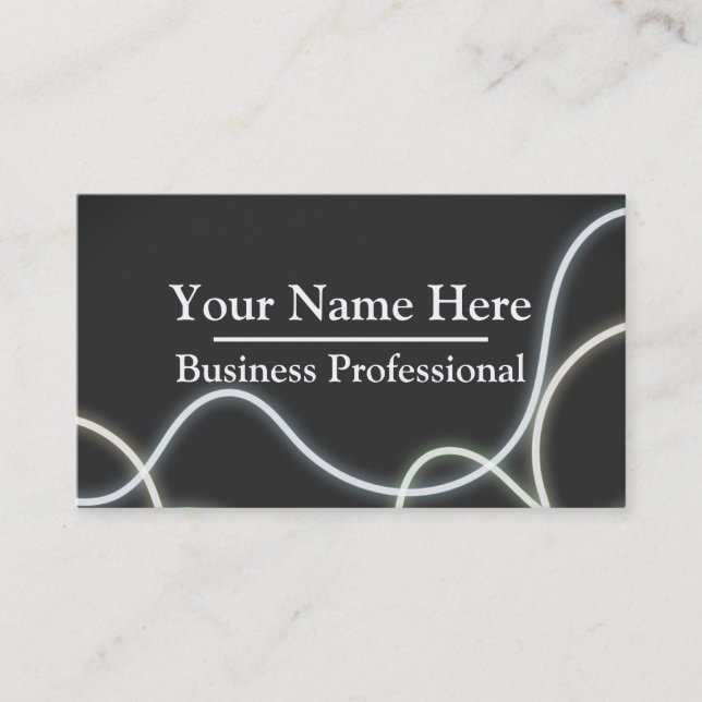 Personalized Laser Stripes Business Card (Front)