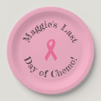 Personalized "Last Day of Chemo" Paper Plates
