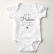 Personalized Last Name Announcement Baby Bodysuit Personalized Last Name Announcement Baby Bodysuit