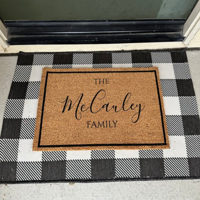 Personalized Last Name Doormat  Fiber Doormat (Creator Uploaded)