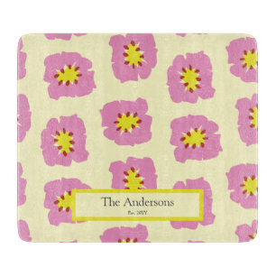 Personalized Last Name Est Year Wedding Gift Cutting Board