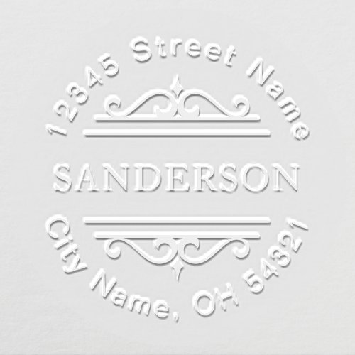 Personalized Last Name Return Address Embosser