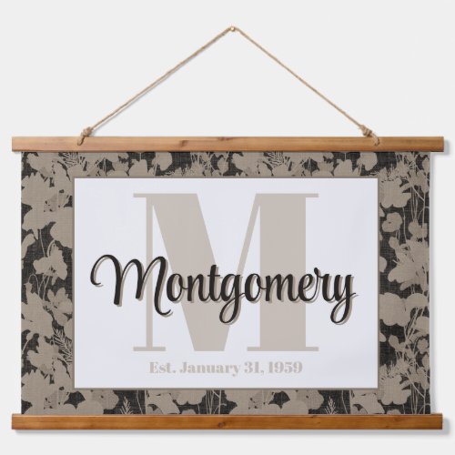 Personalized Last Name Wall Art Print Est Gift  