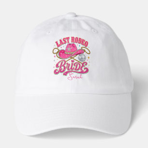 Personalized Last Rodeo Bride Disco Cowgirl Hat