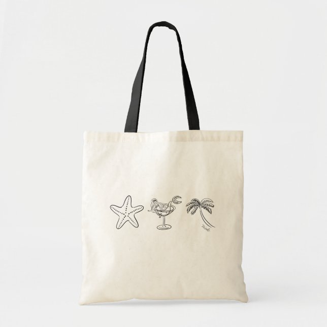 Personalized Last Splash Beach Bachelorette Tote (Front)