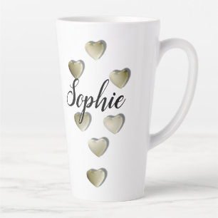 Personalized Latte Coffee Mug With Name