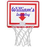 Personalized Laundry Basketball Hoop Backboard at Zazzle