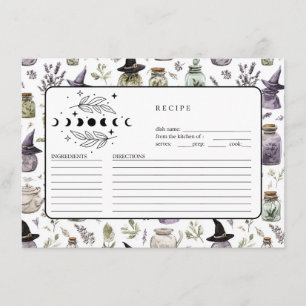 Personalized Lavender & Apothecary Recipe Cards