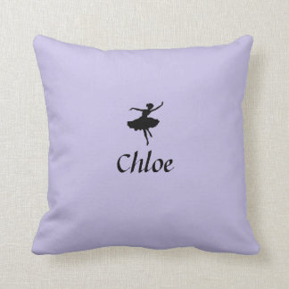 Personalized Lavender Ballerina Pillow