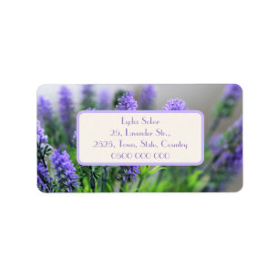 Personalized Lavender Birthday Card Label