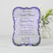Personalized Lavender Bridal Shower Invite Bracket (Standing Front)