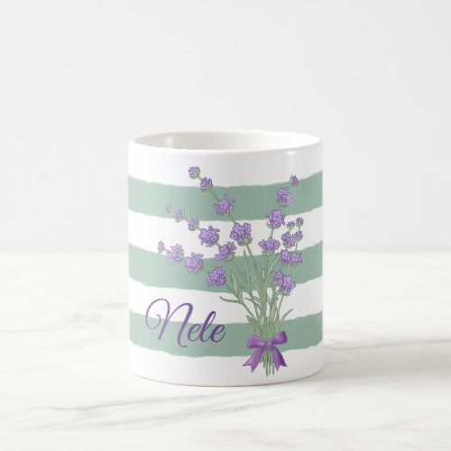 personalized lavender  coffee mug