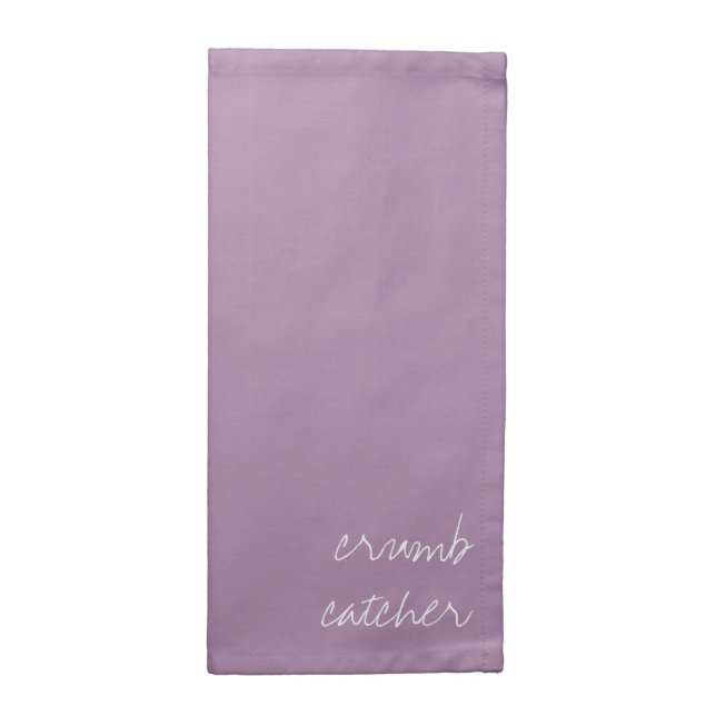 Personalized Lavender Herb Cloth Napkin (Half Fold)
